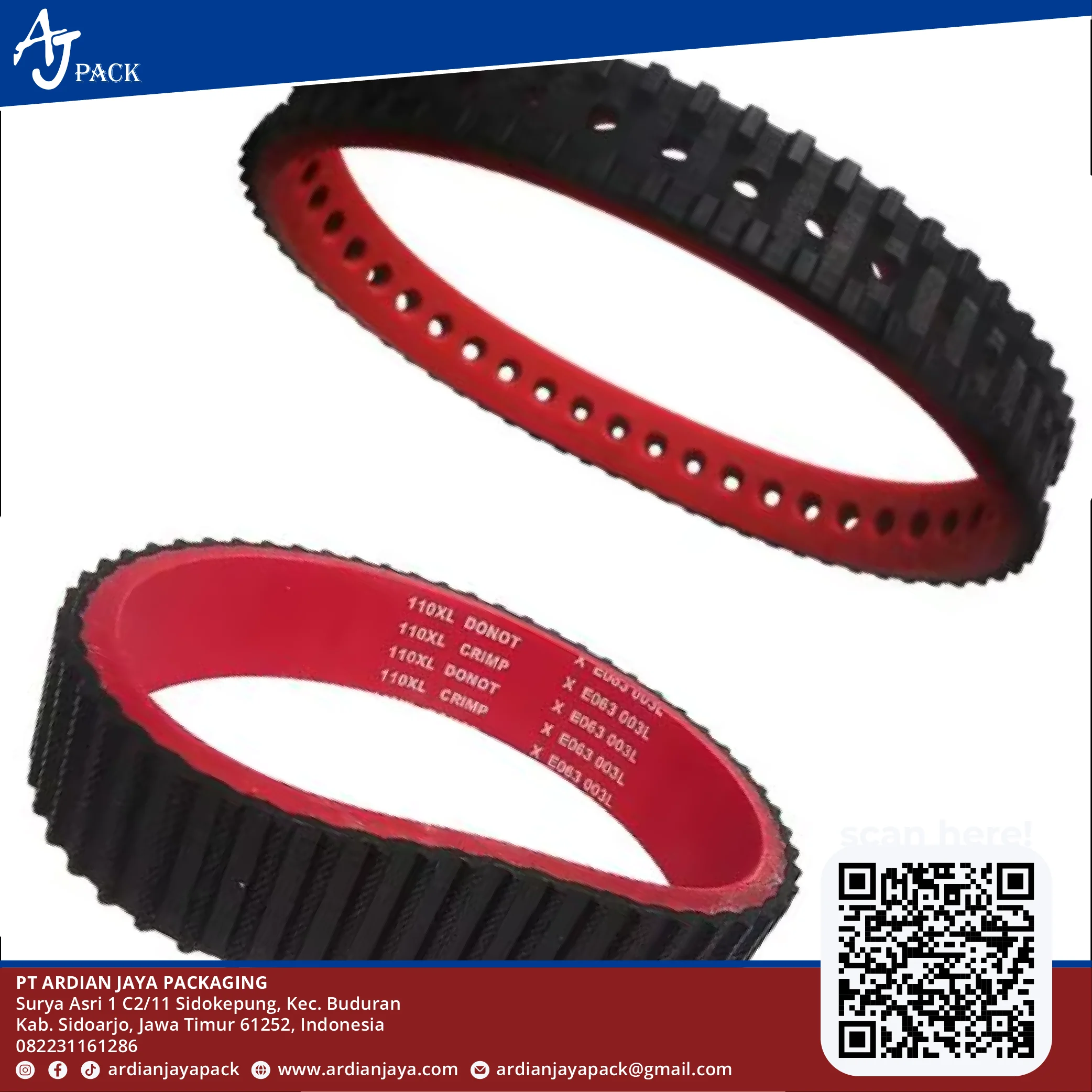 Timing Belt Mesin Industri &amp; Packaging