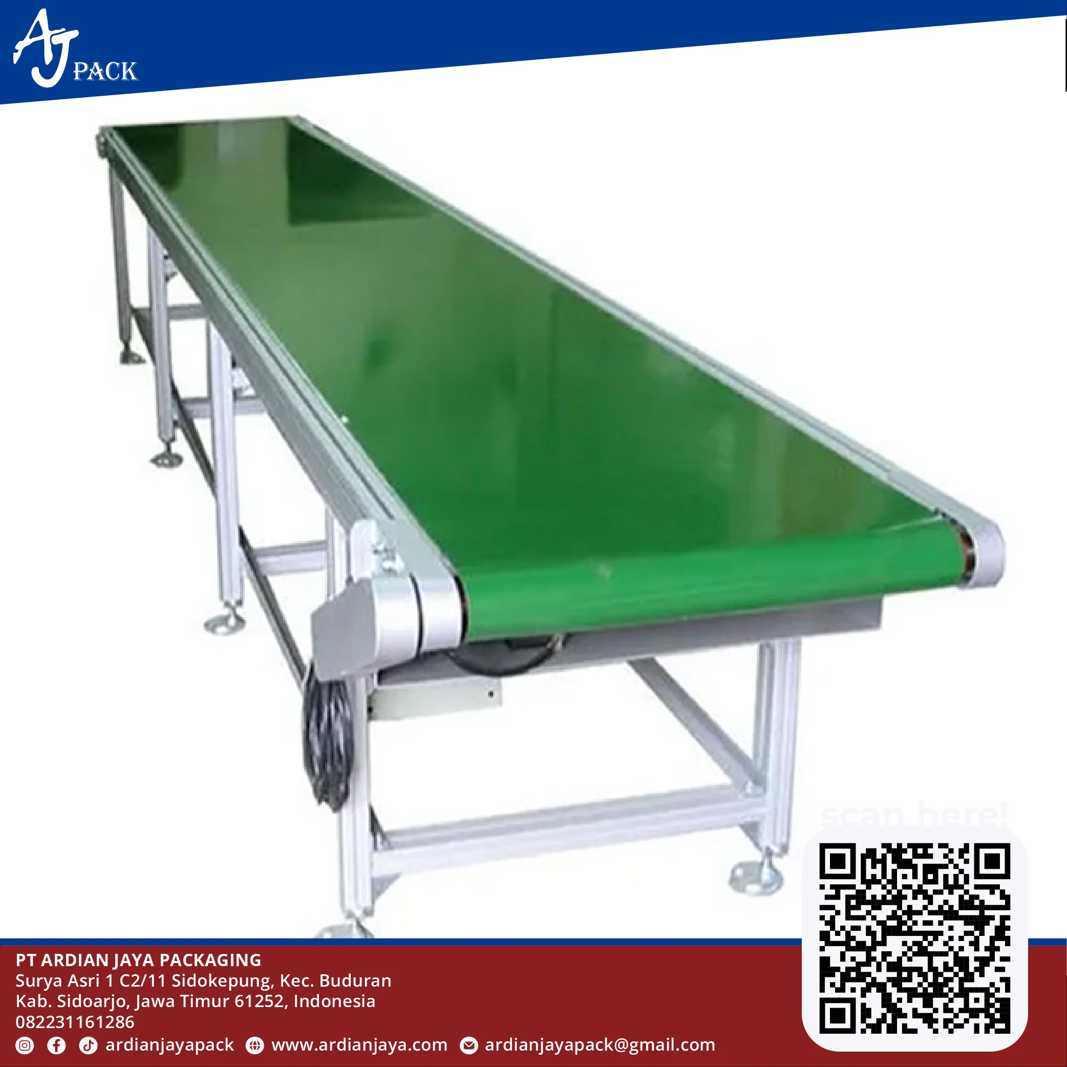 Flat Belt Conveyor Industri &amp; Packaging