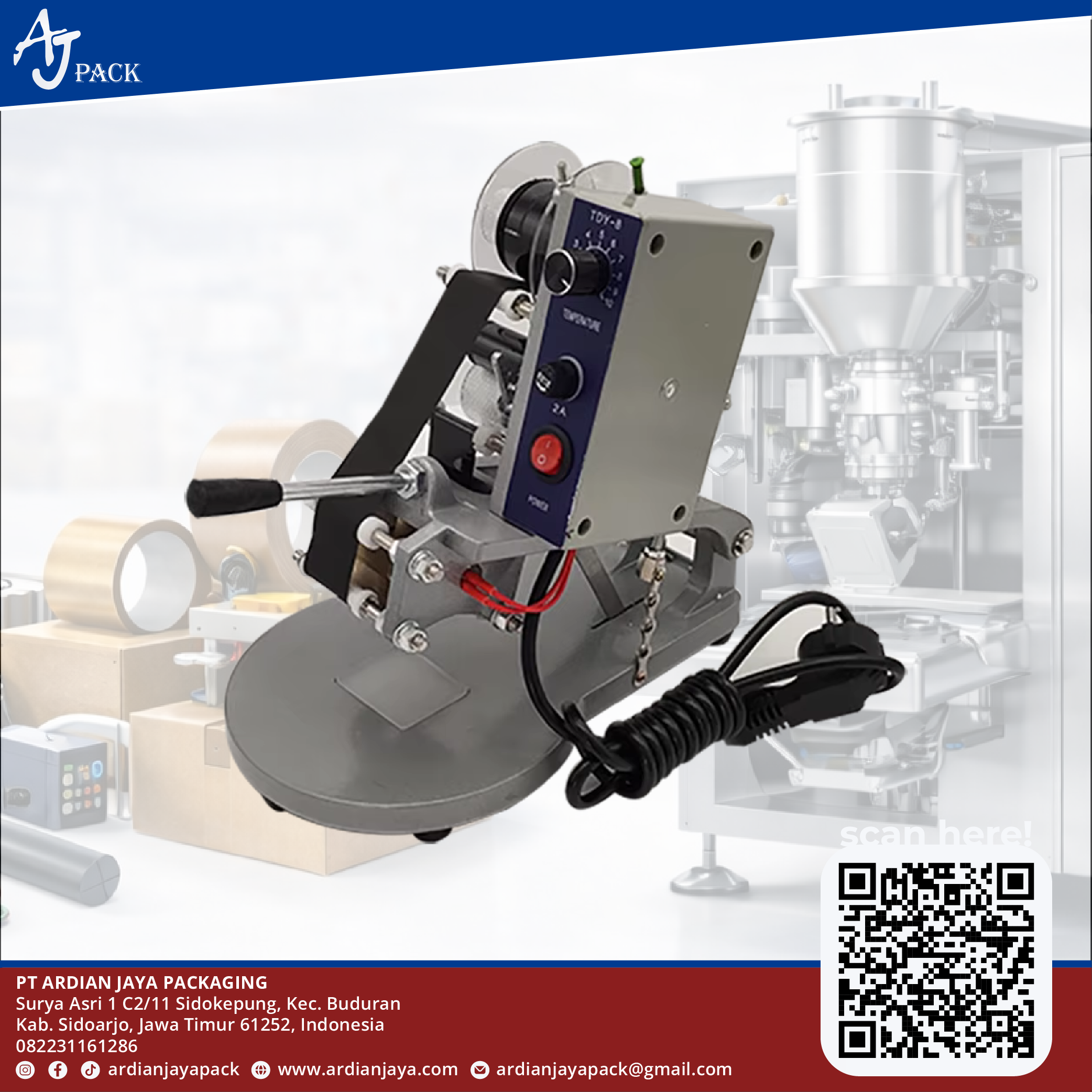 Coding Unit Mesin Packaging Industri | Ardian Jaya