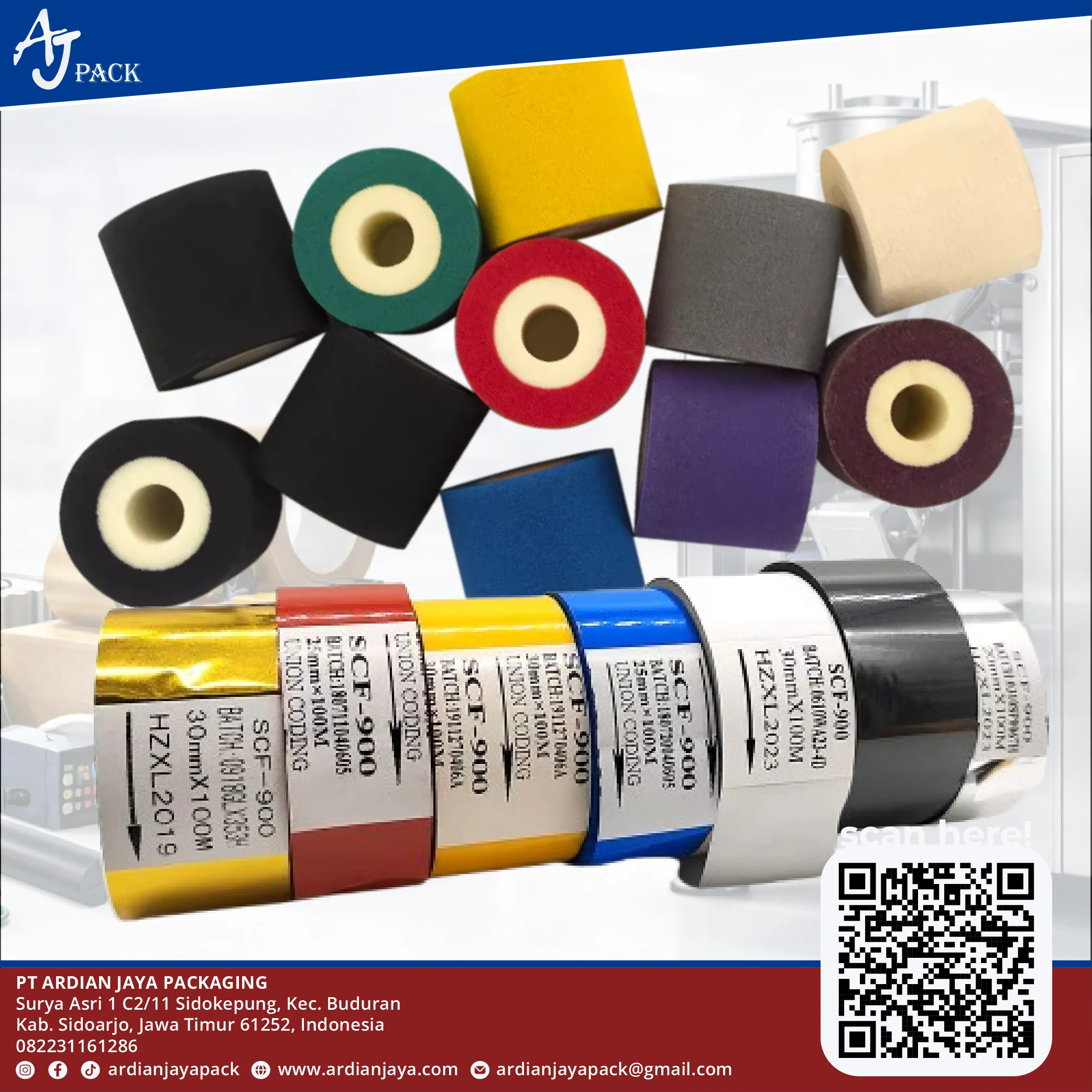 Ribbon Tape &amp; Hot Ink Mesin Coding