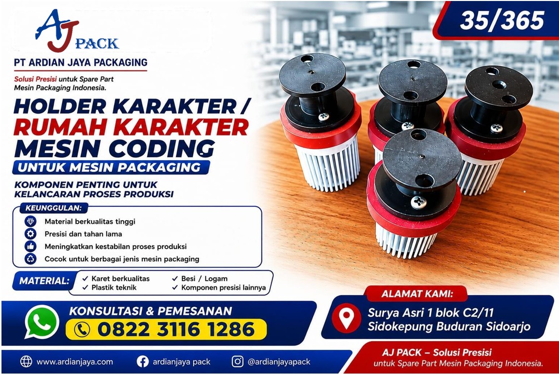 Holder Karakter Mesin Coding | Rumah Karakter Coding Packaging