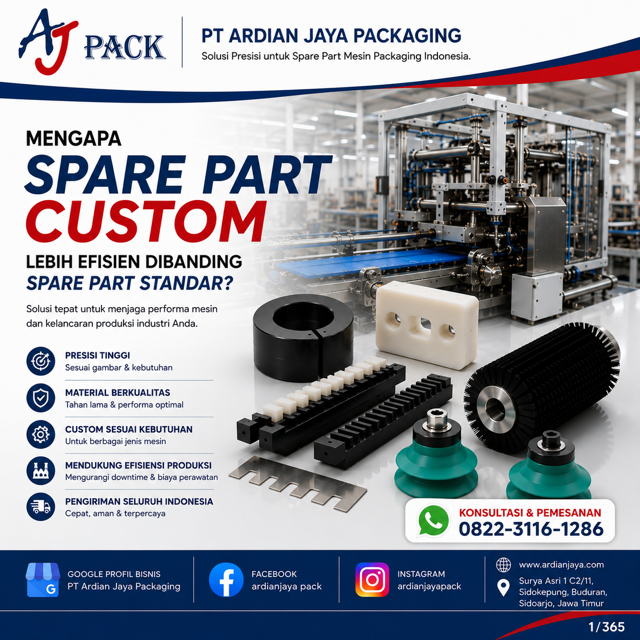 Mengapa Spare Part Custom Menjadi Pilihan Terbaik untuk Industri Modern?